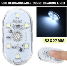 1 Pc Mini USB Rechargeable Magnetic Auto Light with Charging Cable X4660537
