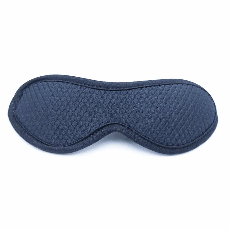 1485M      Black Quilted Love Mask Blindfold - MEGA Deal