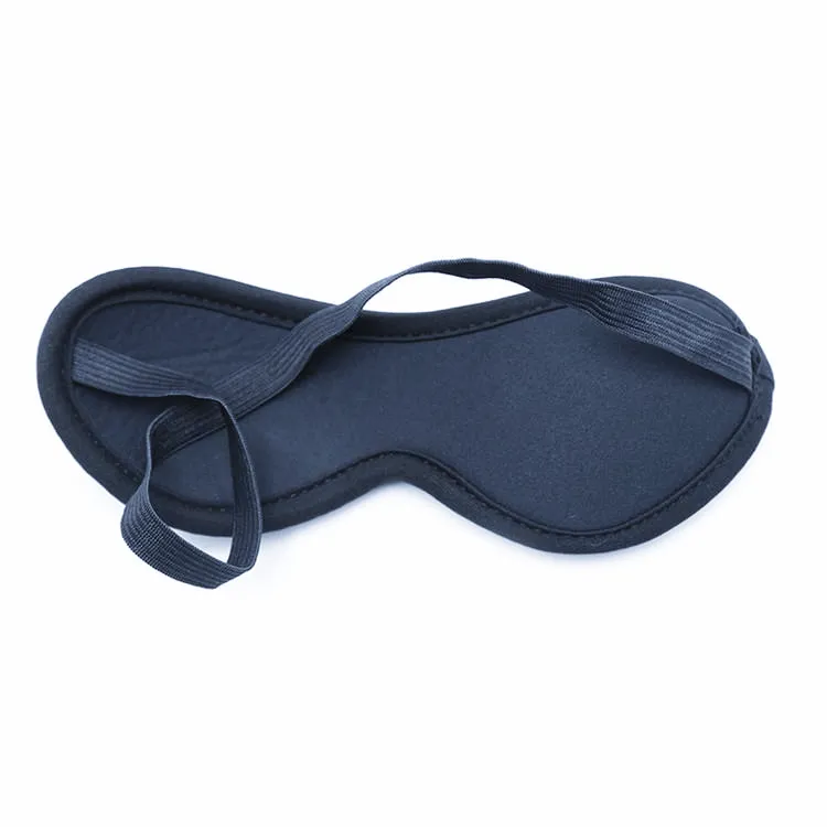 1485M      Black Quilted Love Mask Blindfold - MEGA Deal