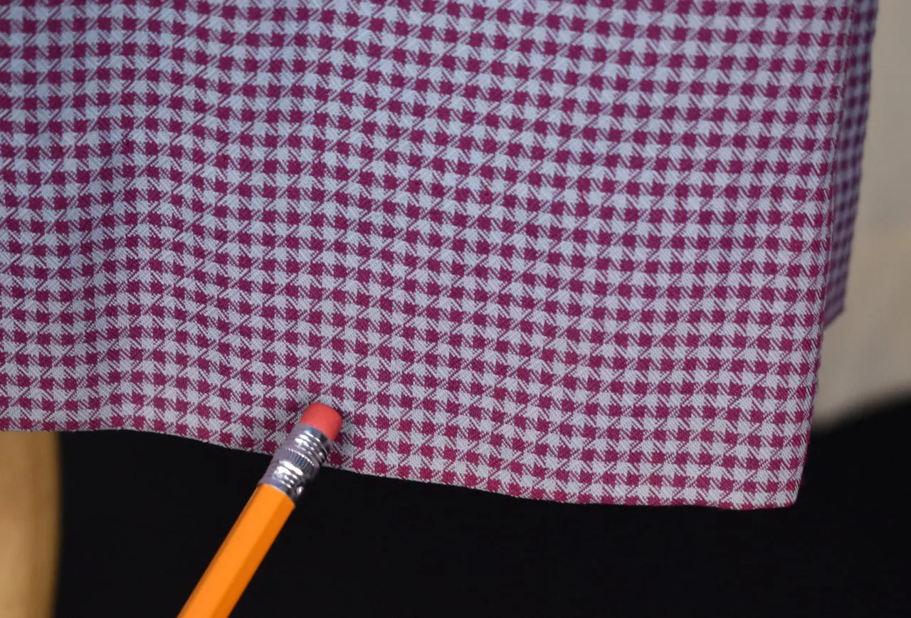 1950s Vintage Blue & Purple Checked Coat Dress