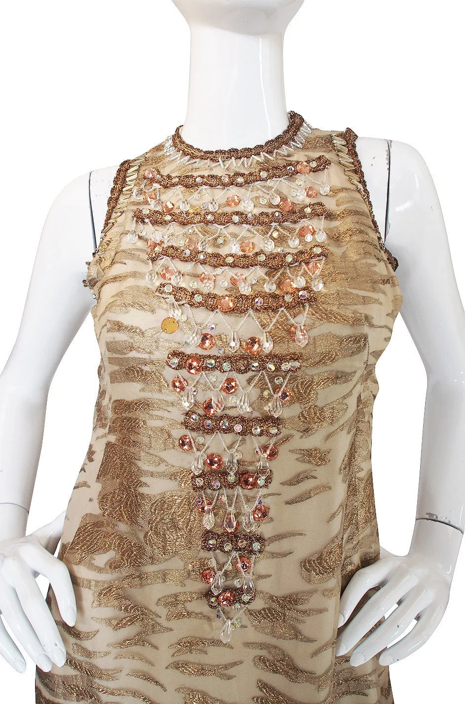 1960s Incredible Custom Beaded Coat & Gown