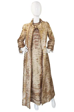 1960s Incredible Custom Beaded Coat & Gown
