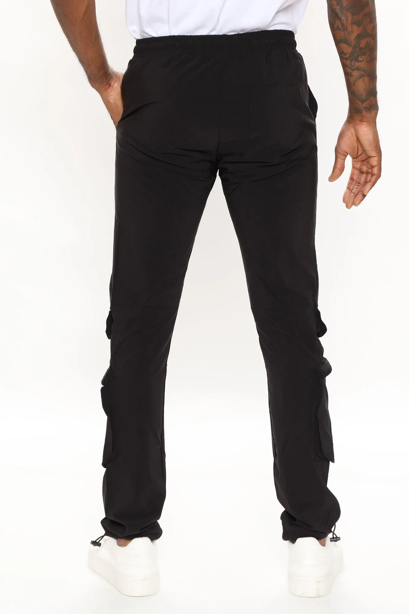 All Day Zipper Cargo Pants - Black