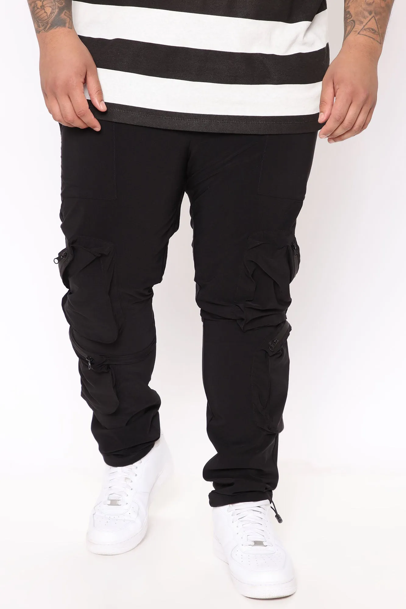 All Day Zipper Cargo Pants - Black