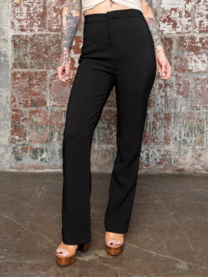Alter Ego Flared Black Pants