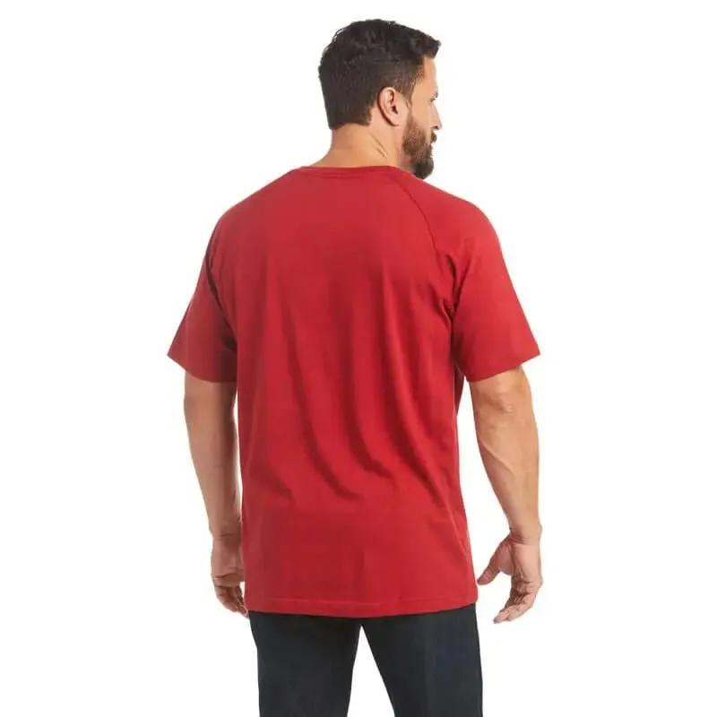 ARIAT - Men's Rebar Rebar Cotton Strong T-Shirt, Red