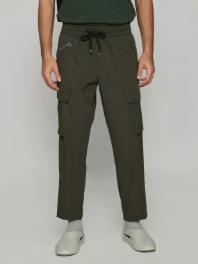 Army Green Functional Cargo Male Pants