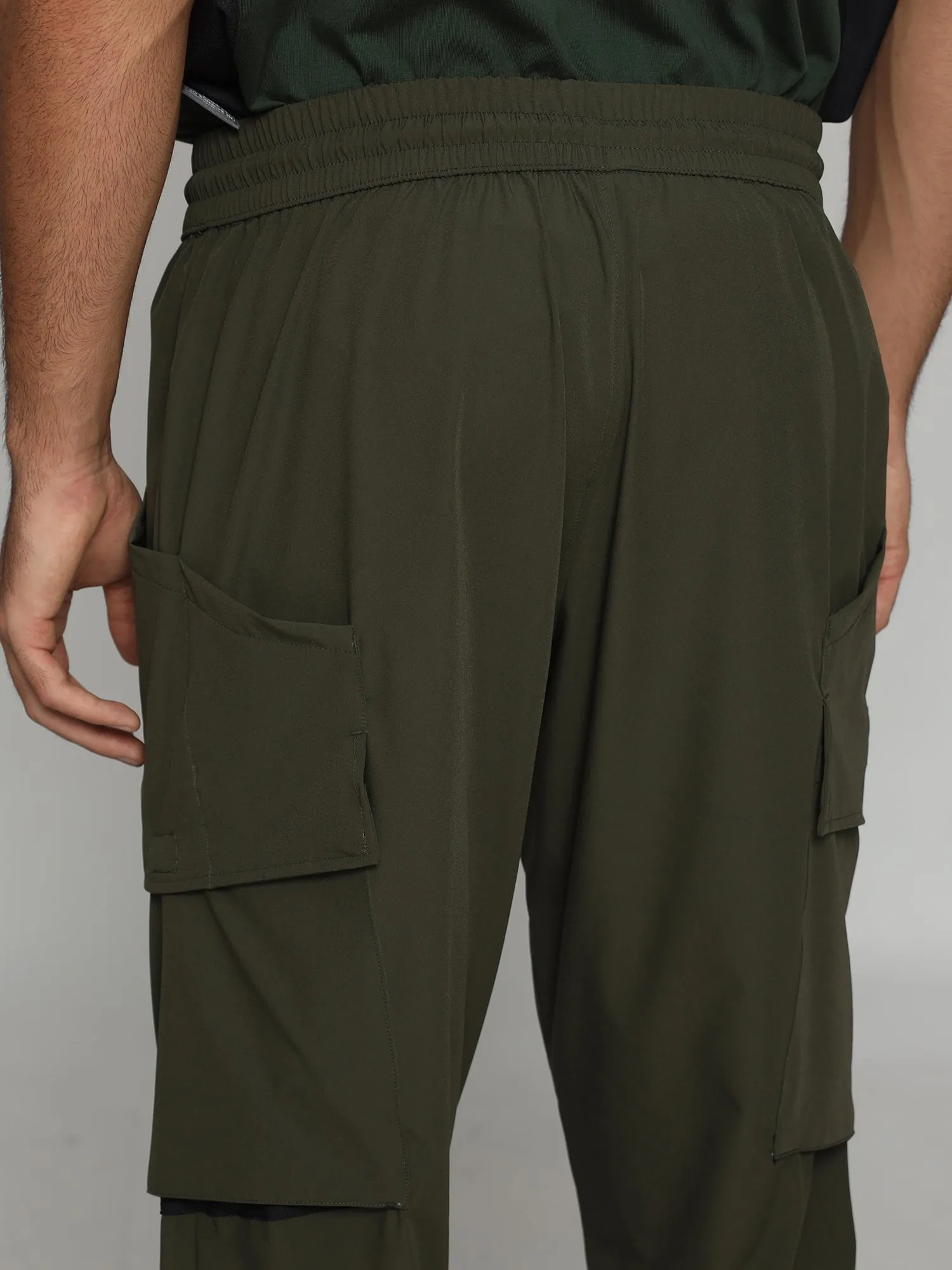 Army Green Functional Cargo Male Pants