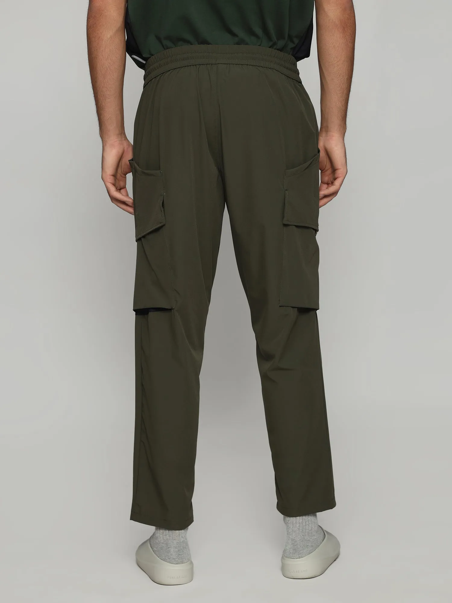 Army Green Functional Cargo Male Pants