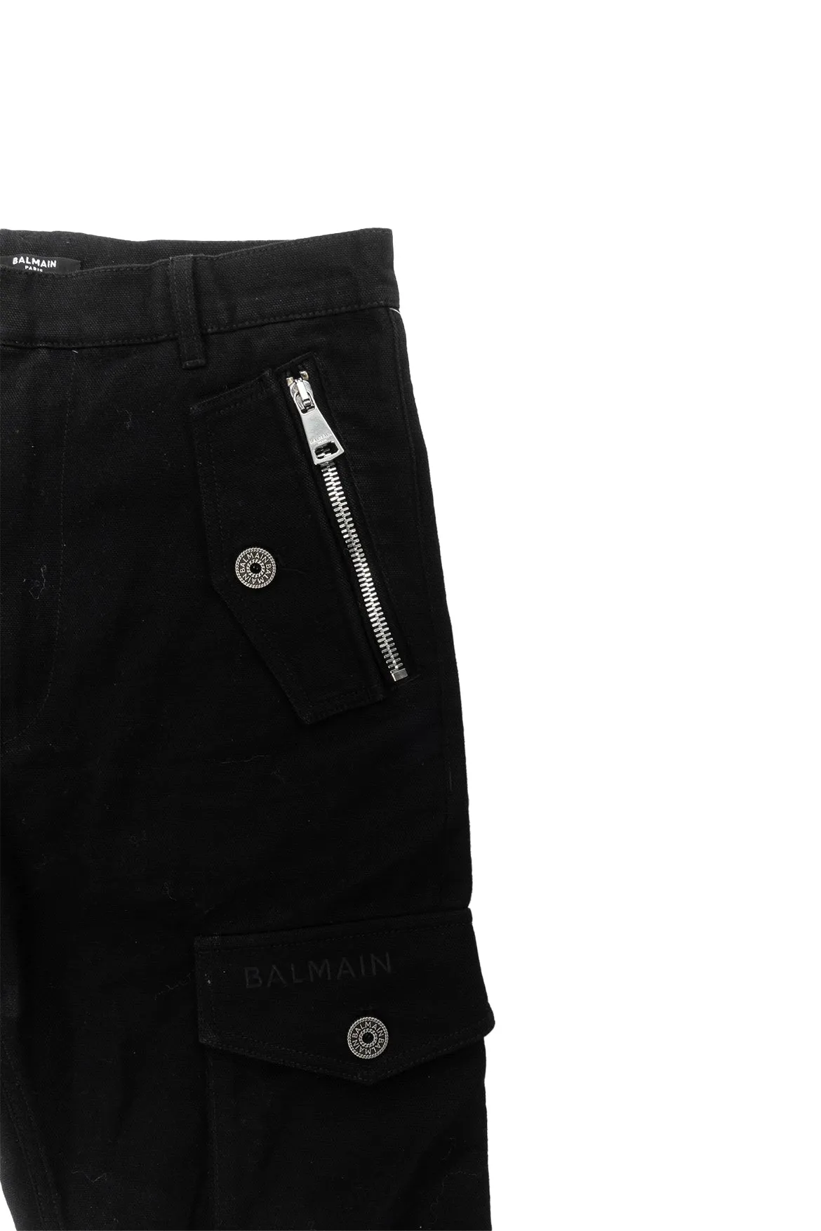 Balmain Size 48 Men's Zip Cargo Pants
