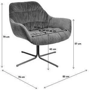 Bristol Velvet Swivel Armchair