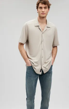 BUTTON-UP SHORT SLEEVE SHIRT IN MOONSTRUCK