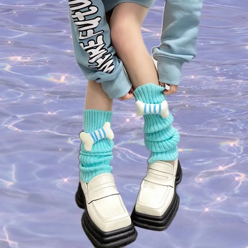 Candy bones y2k leg warmers
