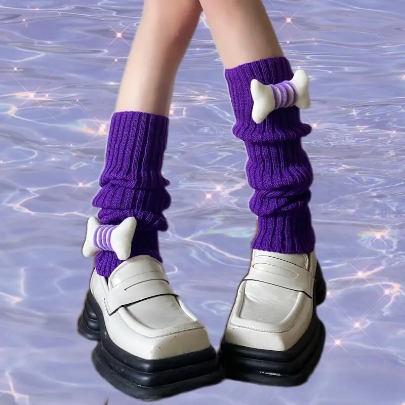 Candy bones y2k leg warmers