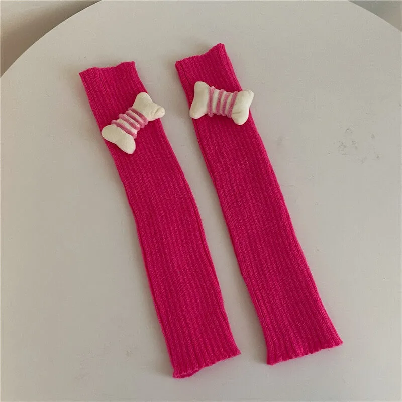 Candy bones y2k leg warmers