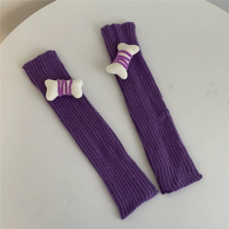 Candy bones y2k leg warmers