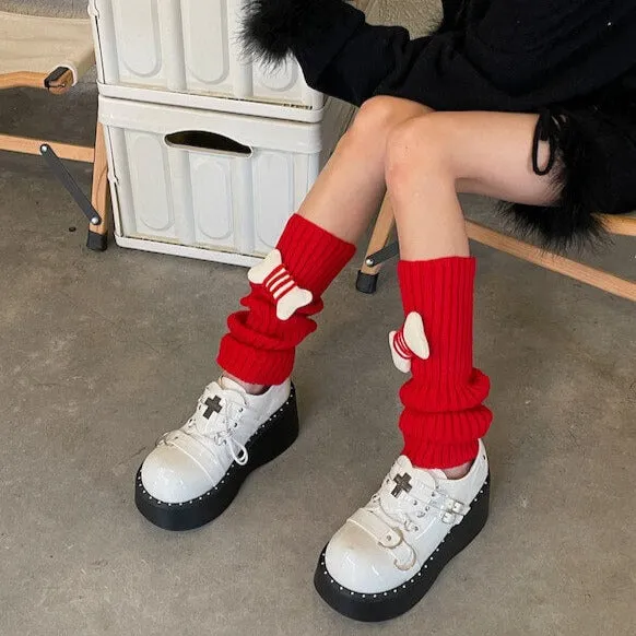 Candy bones y2k leg warmers