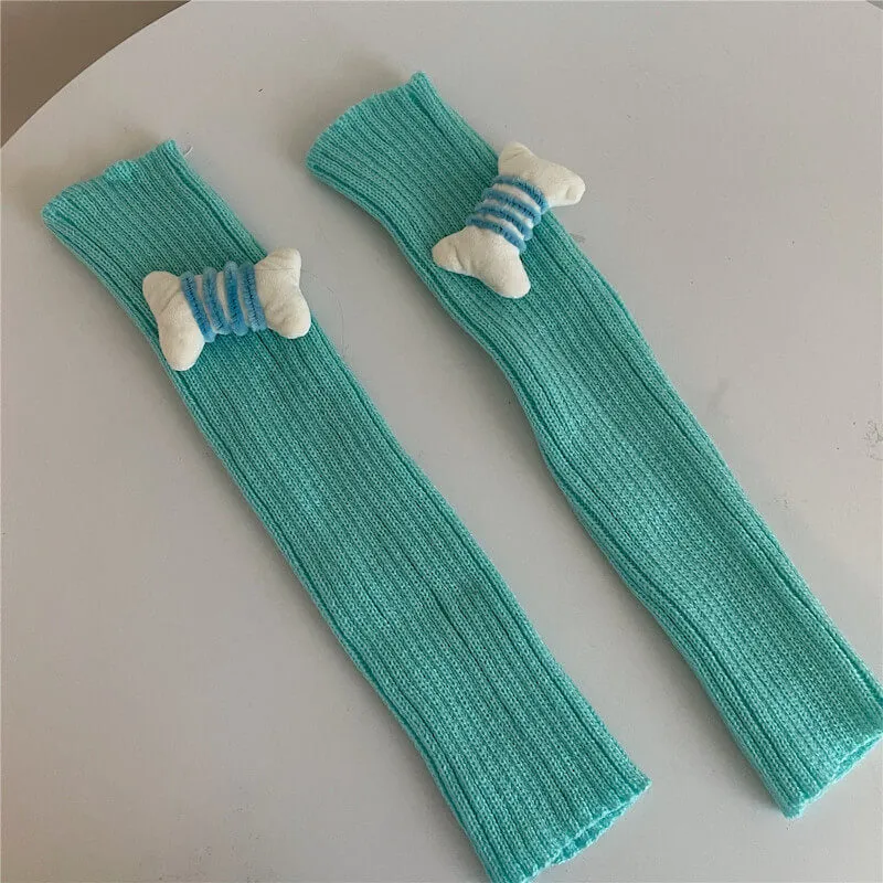 Candy bones y2k leg warmers