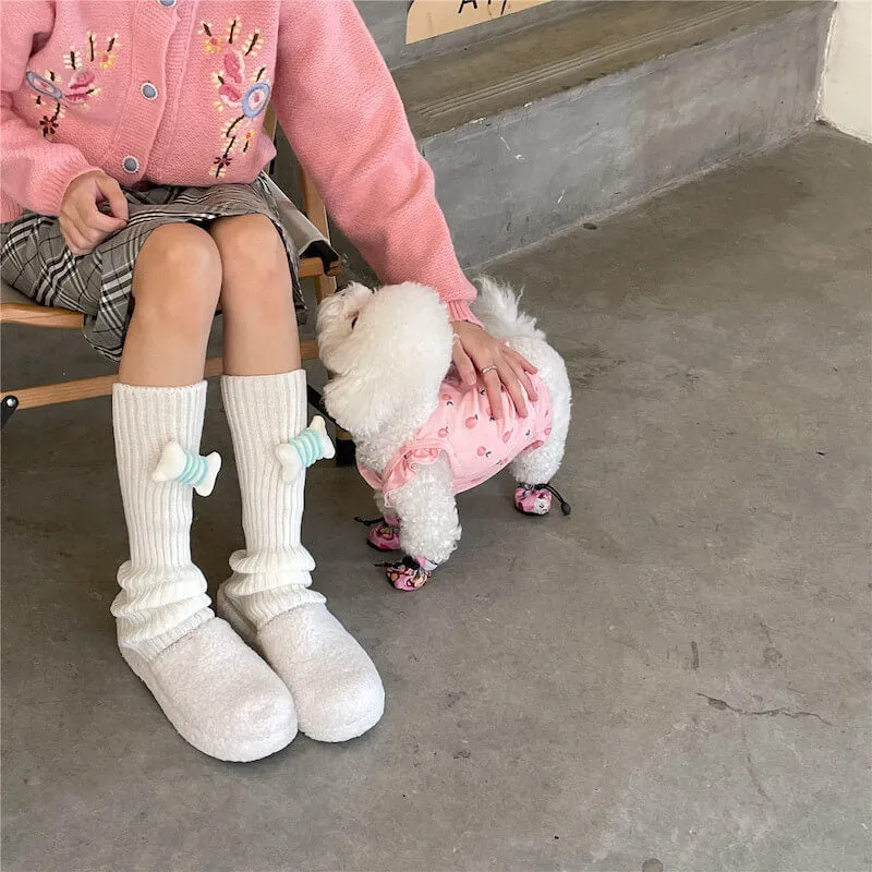 Candy bones y2k leg warmers