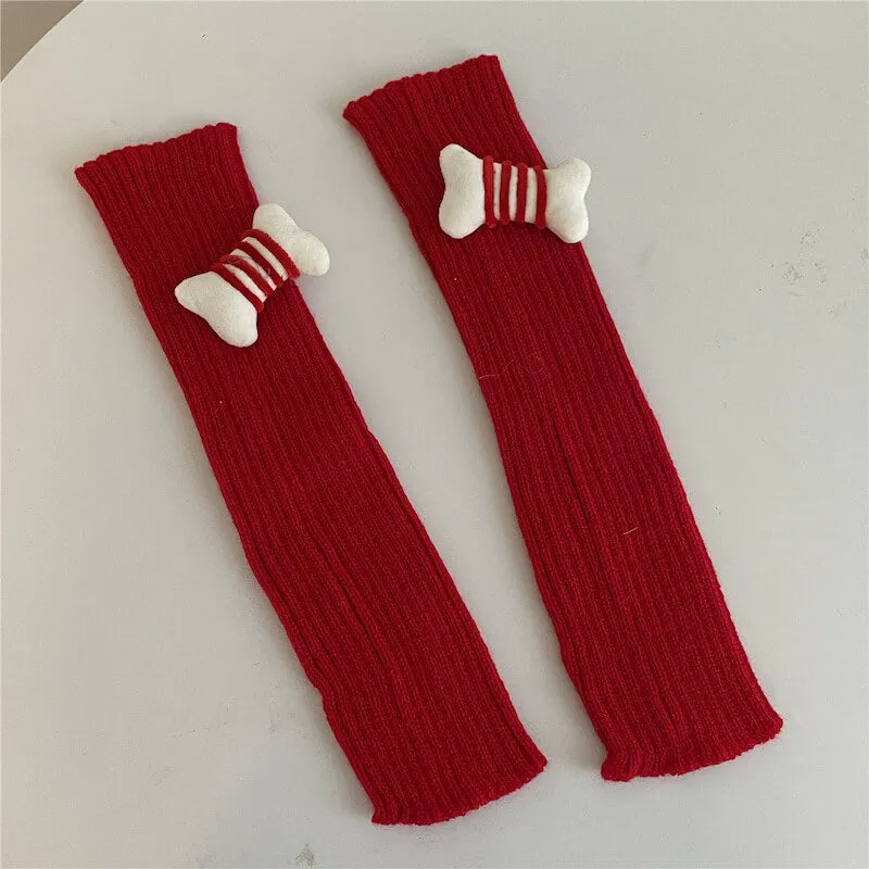 Candy bones y2k leg warmers