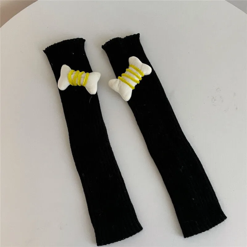 Candy bones y2k leg warmers