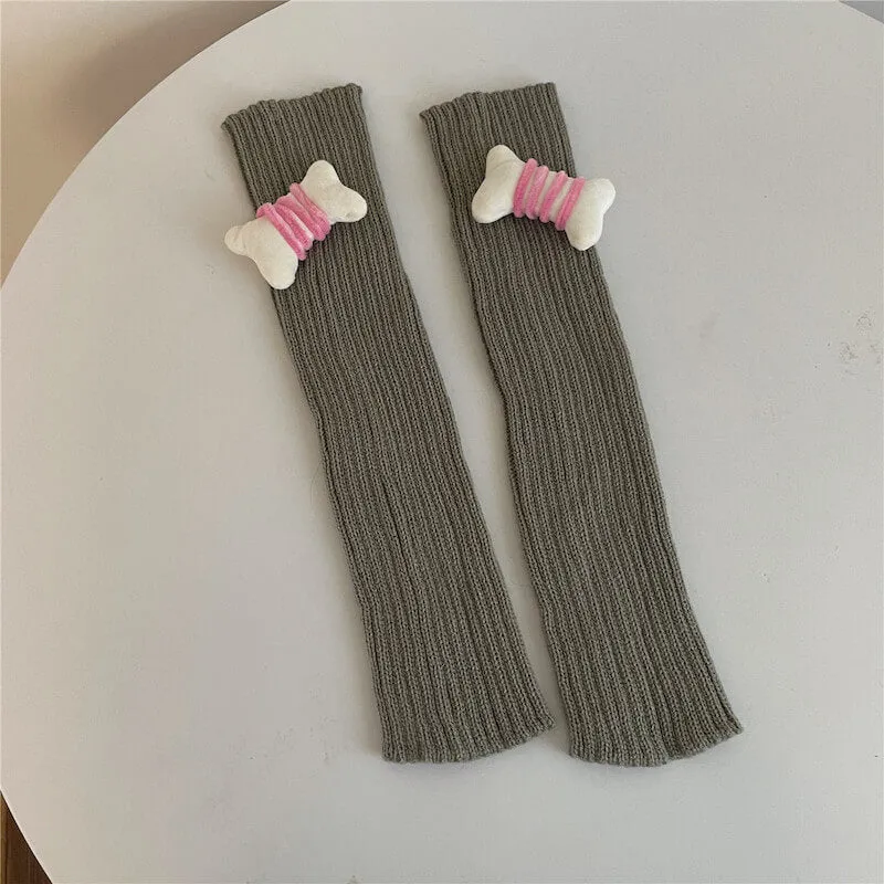 Candy bones y2k leg warmers
