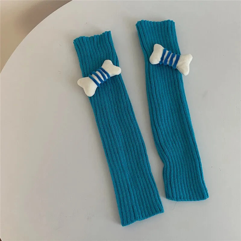 Candy bones y2k leg warmers