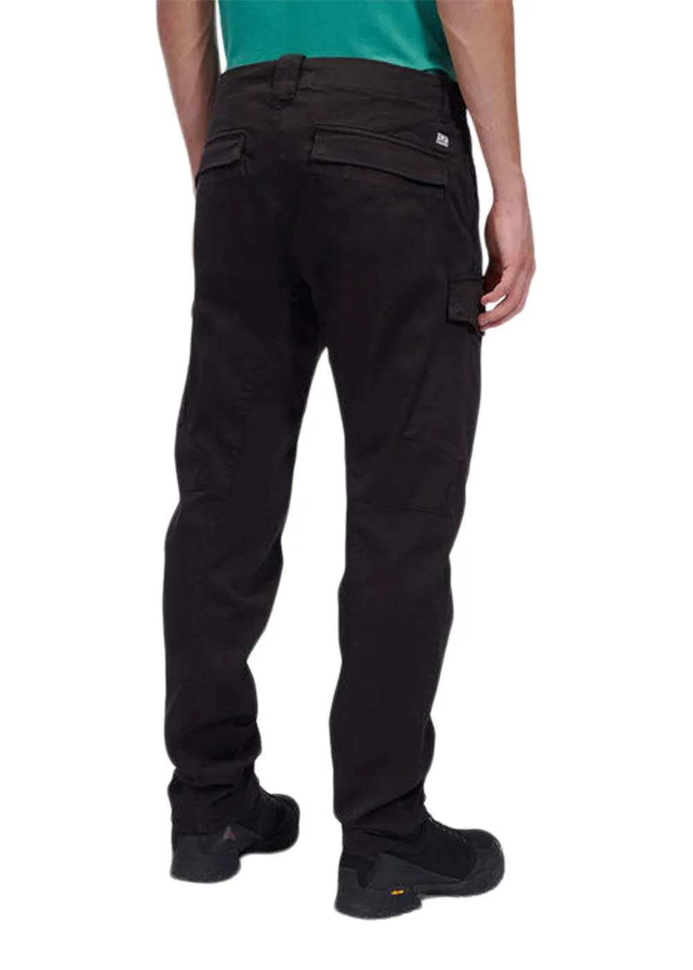 Cargo Pant Satin Stretch - Black