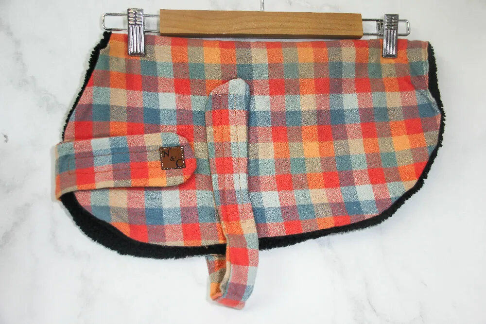 Chai Spice Flannelette Dog Coat