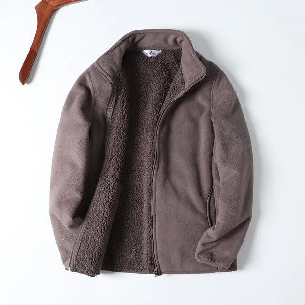 Composite Thickened Double Layer Flannel Coat