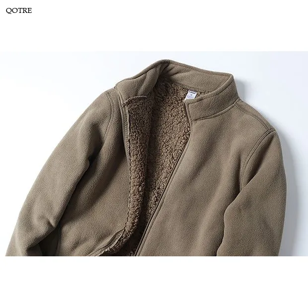 Composite Thickened Double Layer Flannel Coat