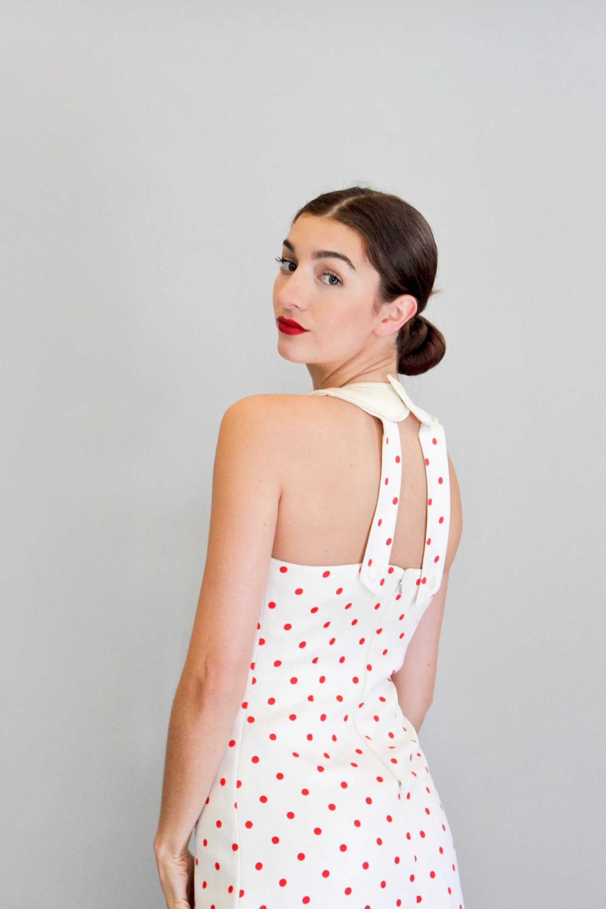 Courreges Haute Couture Polka Dot Dress
