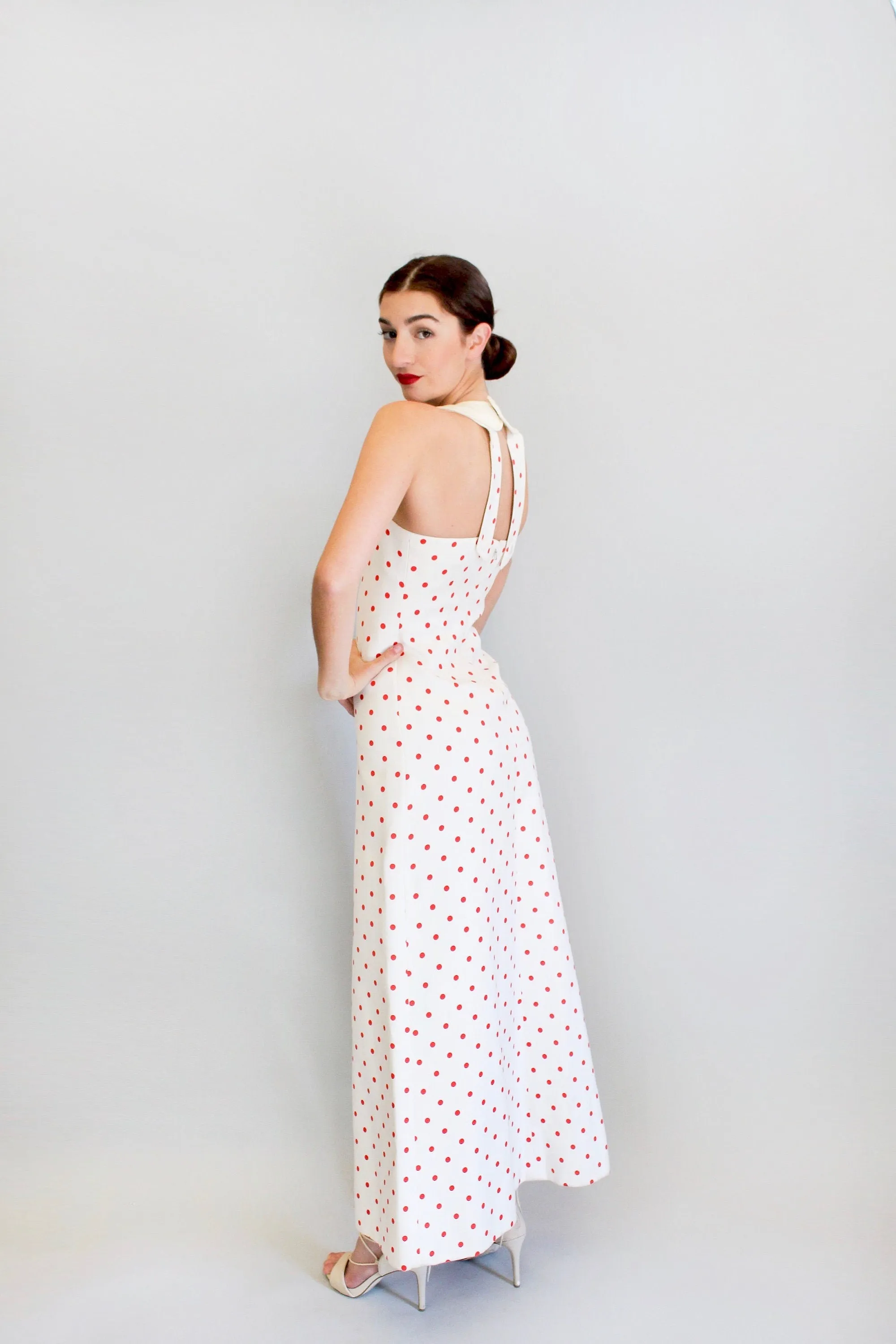 Courreges Haute Couture Polka Dot Dress