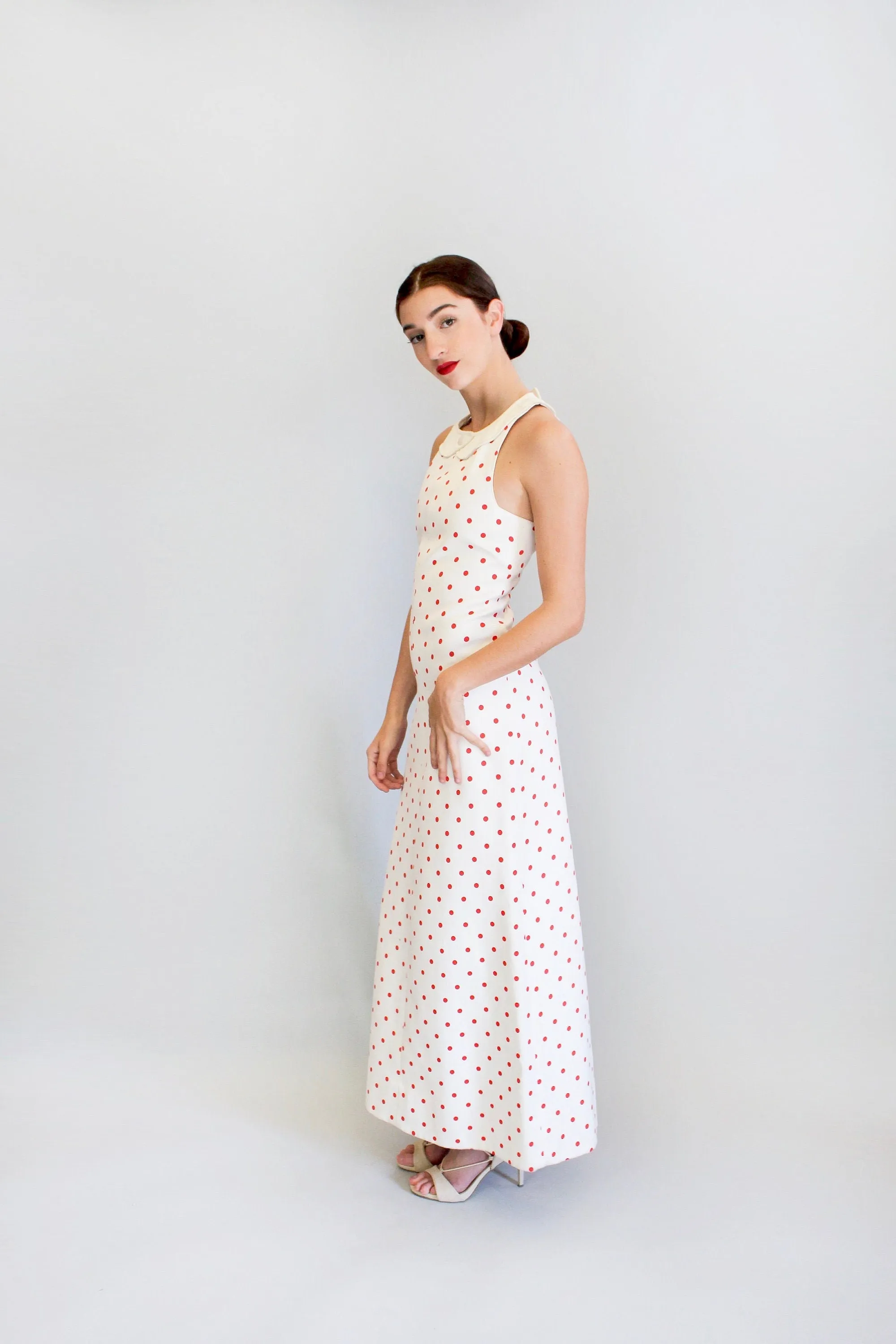 Courreges Haute Couture Polka Dot Dress