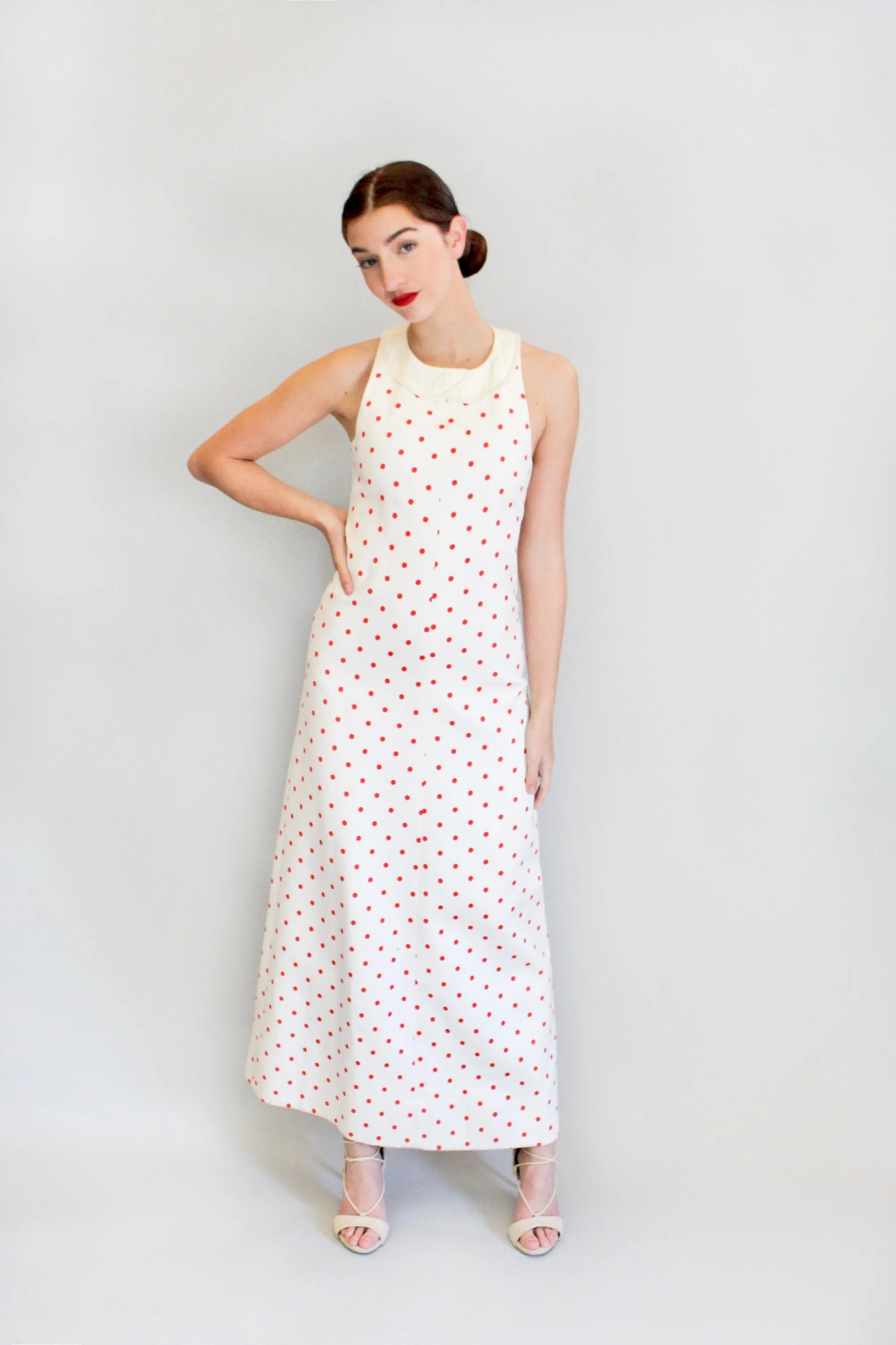 Courreges Haute Couture Polka Dot Dress