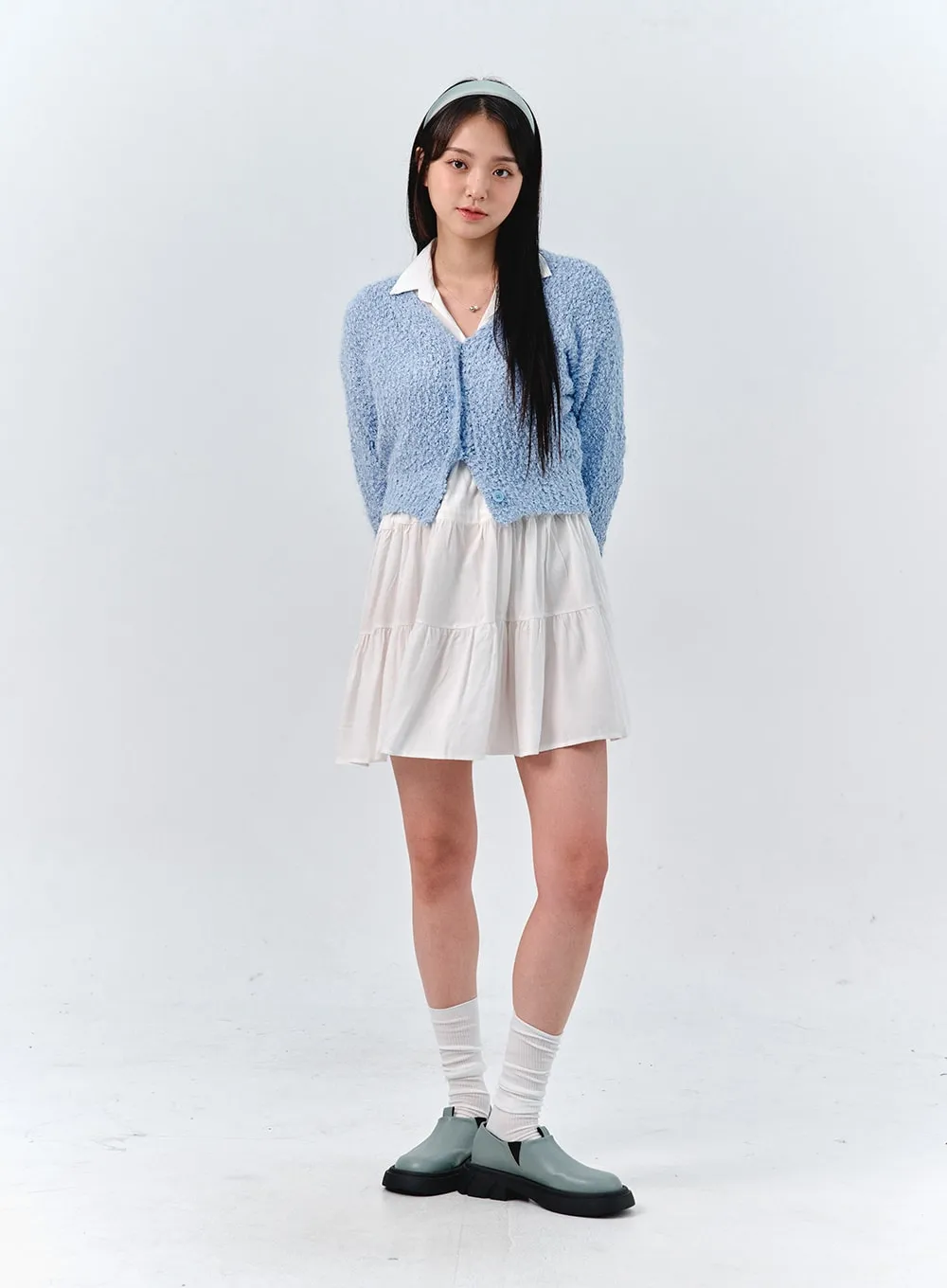 Cozy Boucl�� Cardigan OO316