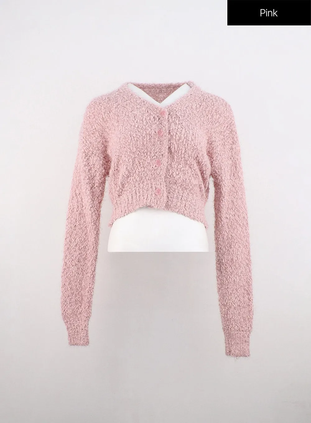 Cozy Boucl�� Cardigan OO316
