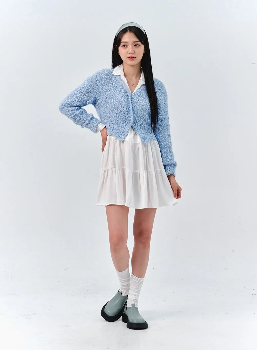 Cozy Boucl�� Cardigan OO316