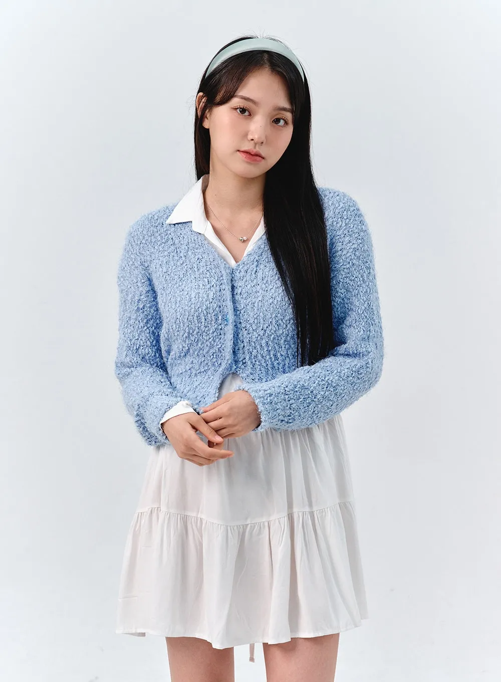 Cozy Boucl�� Cardigan OO316