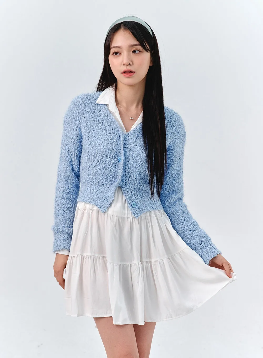 Cozy Boucl�� Cardigan OO316