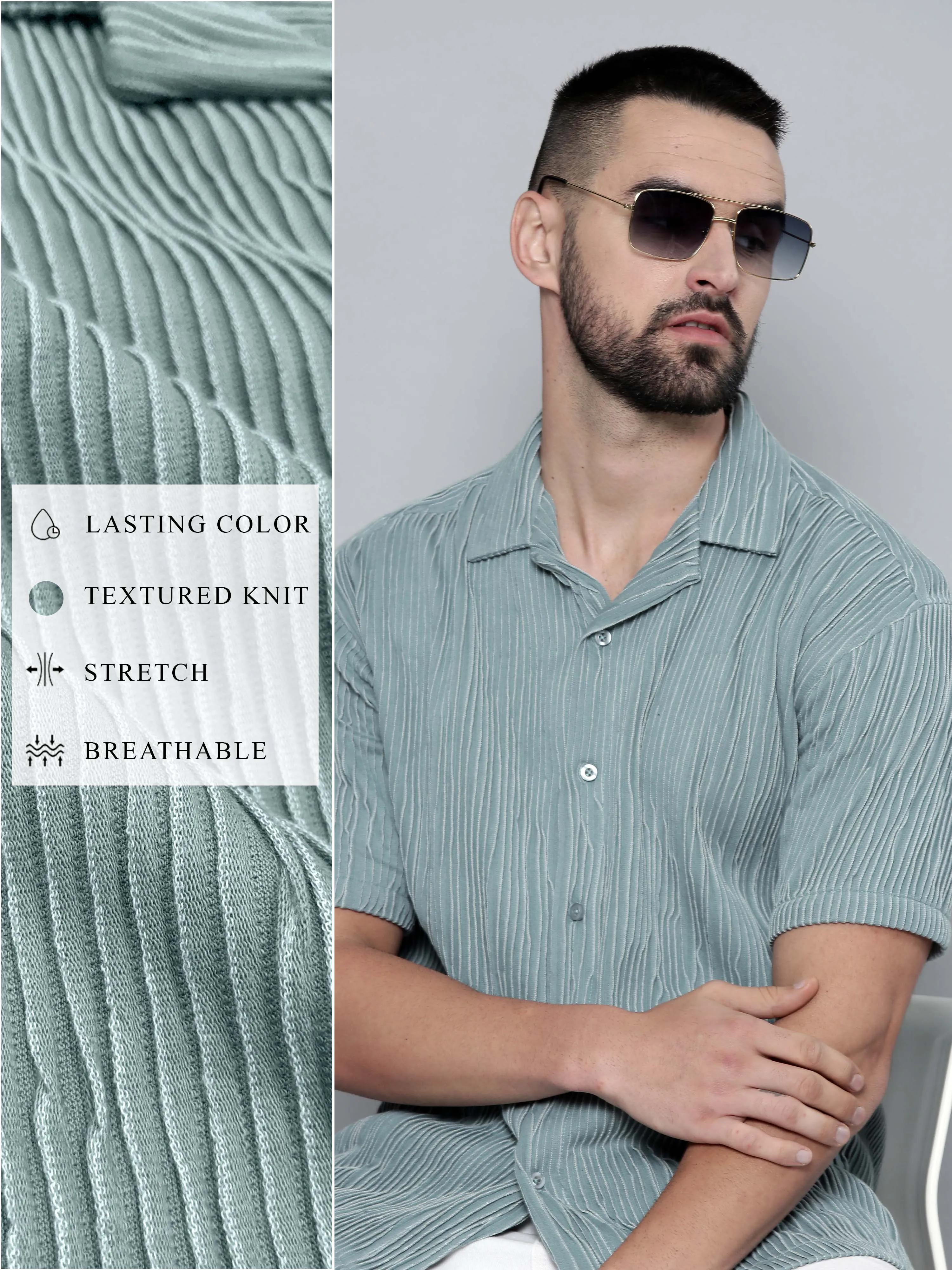 Crochet Green Shirt