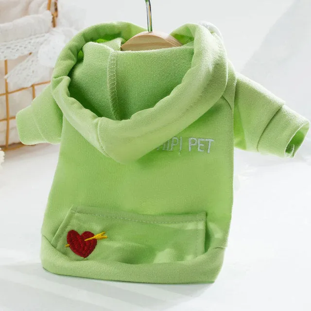 Cute Hoodie Pet Dog Clothes For Small Dogs Cartoon Warm Dog Clothing Puppy Cat Sweatshirt Teddy Bulldog Chihuahua Costume Coat