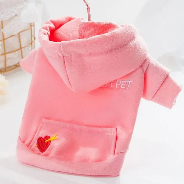 Cute Hoodie Pet Dog Clothes For Small Dogs Cartoon Warm Dog Clothing Puppy Cat Sweatshirt Teddy Bulldog Chihuahua Costume Coat