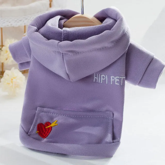 Cute Hoodie Pet Dog Clothes For Small Dogs Cartoon Warm Dog Clothing Puppy Cat Sweatshirt Teddy Bulldog Chihuahua Costume Coat