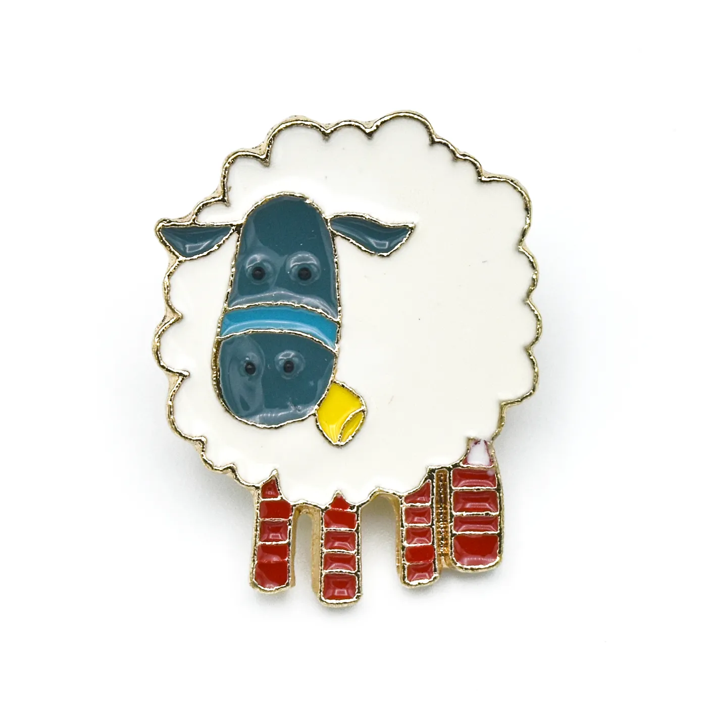 Cute Sheep Enamel Pin | Pretty Warm Designs