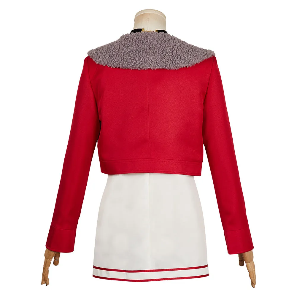Dan da dan Momo Ayase Women Red Dress Outfit Carnival Halloween Cosplay Costume