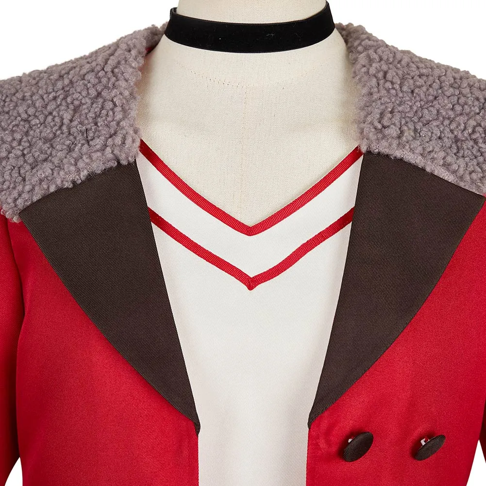 Dan da dan Momo Ayase Women Red Dress Outfit Carnival Halloween Cosplay Costume