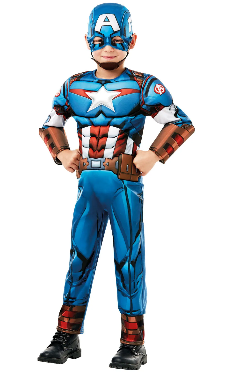 Deluxe Captain America Boys Costume