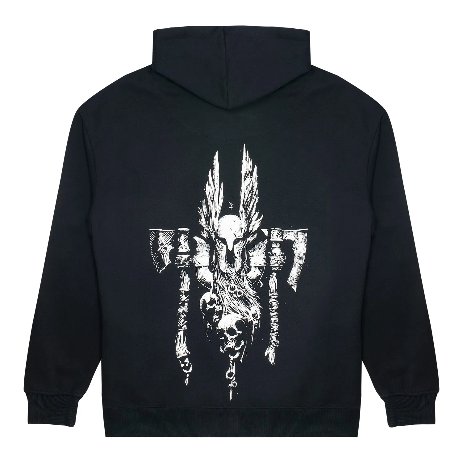 Diablo IV Barbarian Sigil Black Zip-Up Hoodie