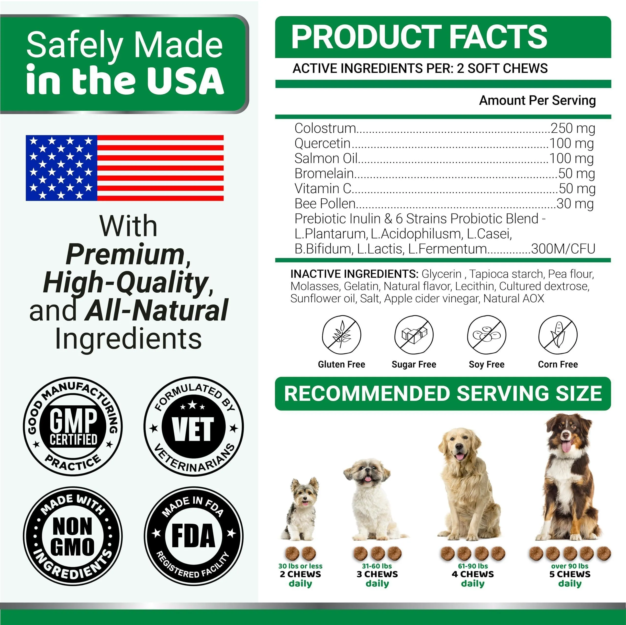 Dog Allergy Relief Chews Dog Itching Skin Relief Treatment Pills 170 Treats